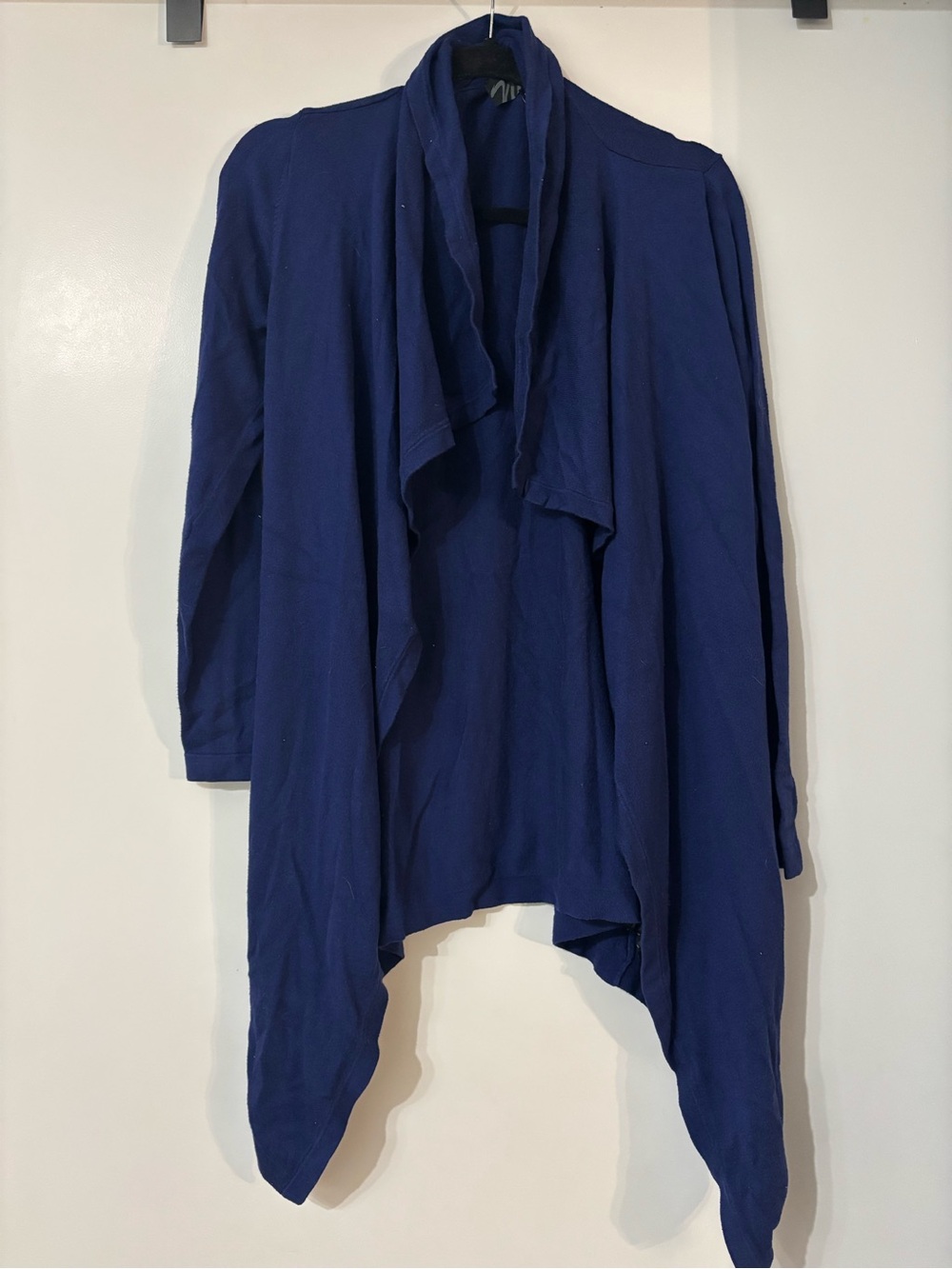 Women's Draped Open Cardigan Sweater - Royal Blue